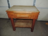 Butcher Block Style Table