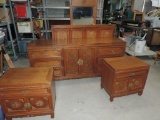 Gorgeous Teak Wood Bedroom Set