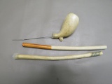 Old Clay Smoking Pipe