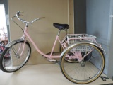 Cute Pink Trike with Basket