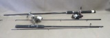 Two Piece Spinning Rods and Reels