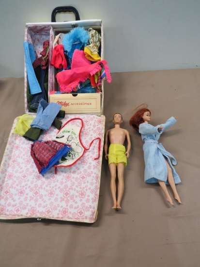 Vintage Barbie and Ken w/ Loaded Case