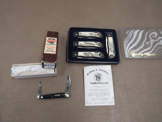 Queen Steel Schatt and Morgan And Smith and Wesson Knives