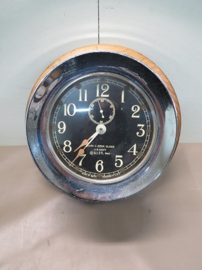 1940 Mark I U.S. Navy Deck Clock