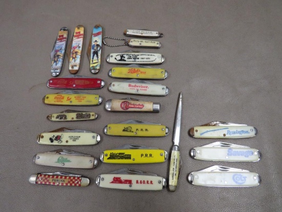 Vintage and Antique Advertising and Western Movie Star Knives