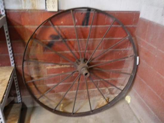 46" Steel Yard Art Wheel