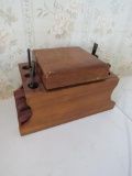 Vintage Pipe Rack w/ Tobacco Storage and Pipes