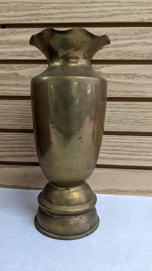 Brass Artillery Trench Art Vase