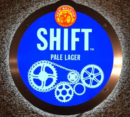 New Belgium LED Shift Pale Lager Sign