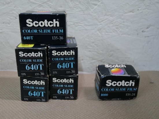 Five New Scotch 640T Color Slide Film