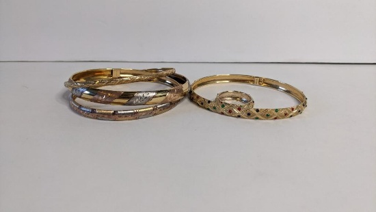 10Kt Yellow Gold Flexi Bracelet Assortment