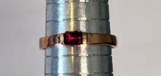 14Kt Pink Gold and Ruby Ring
