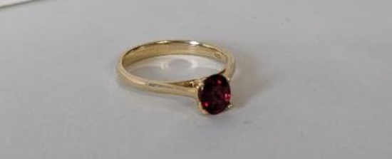 14Kt Yellow Gold and Ruby Ring