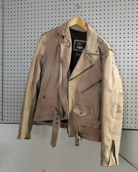 Tan Jamin Leather Size 46 Men's Jacket