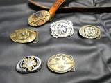 Four Smith & Wesson Belt Buckles