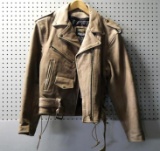 Tan Jamin Leather Size 10 Ladies Jacket