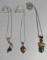 Artist Marked Sterling Silver Necklaces