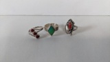 Artist Marked Sterling Silver Rings