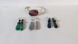 Consignor Created Sterling and Polished Gem Jewelry