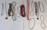 Strung Bead and Natural Costume Necklace Assortment