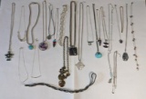 Silver Tone Costume Necklace Assortment