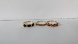 14K Size 9 Yellow Gold Ring Assortment