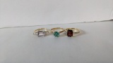 14K Size 8 Yellow Gold Ring Assortment
