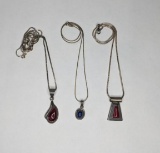 Sterling Silver & Precious Gem Necklaces