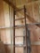 Wooden Library Ladder with Brass Hardware