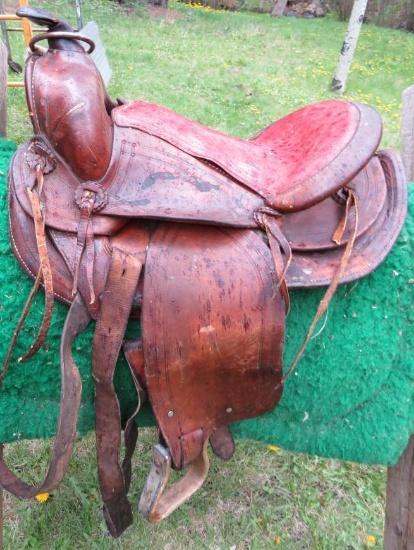 13" Vintage Western Childs Saddle
