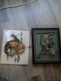 Artist Signed Hand Painted Carvings