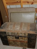 Antique Trunk & Card Tables