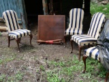 Gorgeous Gaming Table with Four Hickory Chairs