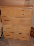 Four Drawer Mid Century Dresser & Headboard