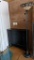 Wood Sofa Cabinet and Stained Glass Floor Lamp