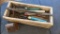 Antique Garden Box w/ Tools and Bell