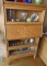 Amazing Macey Oak Drop Barristers Secretary Book case with Drop front Desk