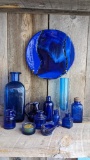 Cobalt Glass Assortment