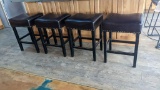 Faux Leather Barstools