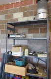 Metal Shelf with Hardware and Shop Heater