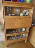 Amazing Macey Oak Drop Barristers Secretary Book case with Drop front Desk