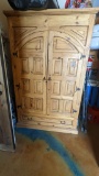 Raw Wood Armoire