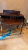 Antique Drop Front Library Piano Desk
