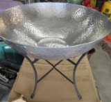 Nambe Style Salad Bowl with Base