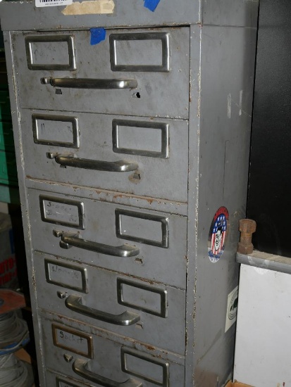 Loaded Metal Multi Drawer Hardware Cabinet
