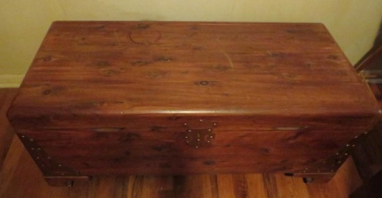 Antique Cedar Chest with contents