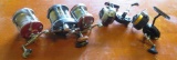 Five Collectible fishing Reels