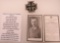 WWII German Death Card and Iron Cross 1st Class