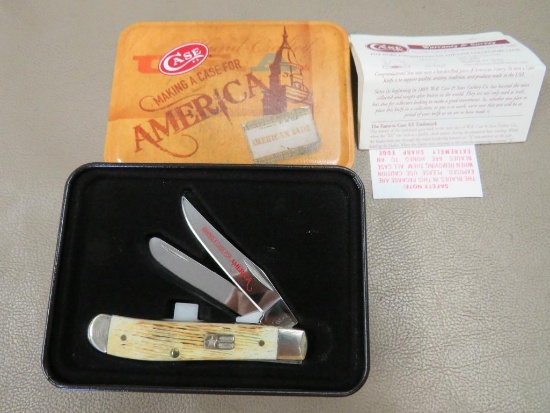 Case 6207 SS "Making a Case for America" Knife with Tin