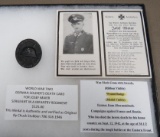WWII German Death Card and Wound Badge